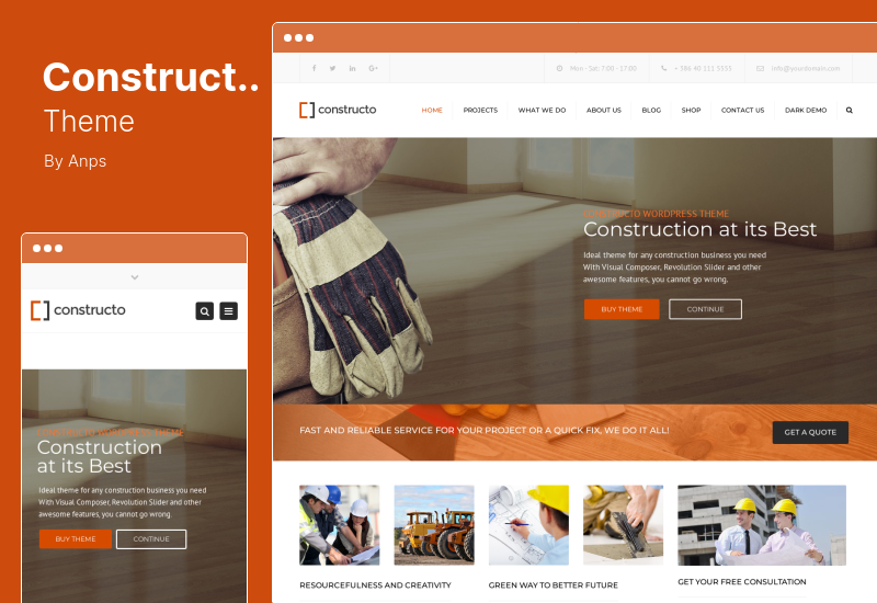 Constructo Theme - Construction WordPress Theme