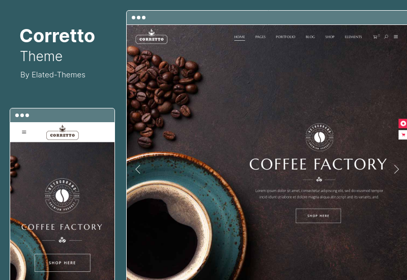 Corretto Theme - Coffee Shops and Cafés WordPress Theme