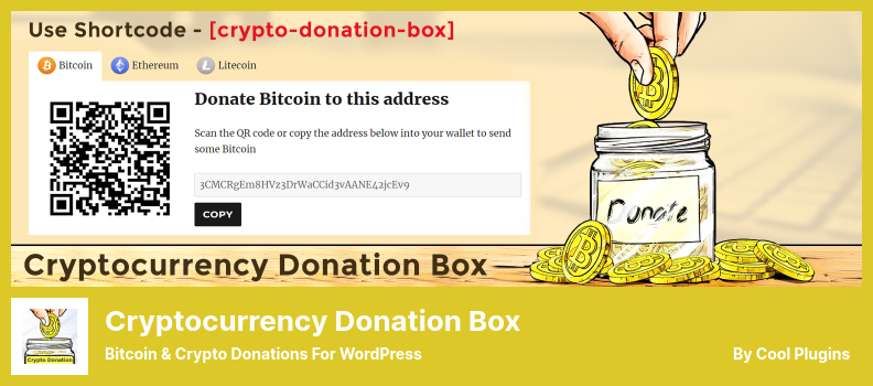 Cryptocurrency Donation Box Plugin - Bitcoin & Crypto Donations for WordPress