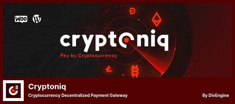 Cryptoniq Plugin - Cryptocurrency Decentralized Payment Gateway