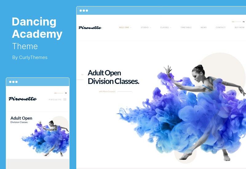 Dancing Academy Theme - Dance WordPress Theme