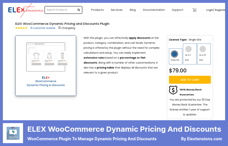 ELEX WooCommerce Dynamic Pricing and Discounts Plugin - WooCommerce Plugin to Manage Dynamic Pricing and Discounts