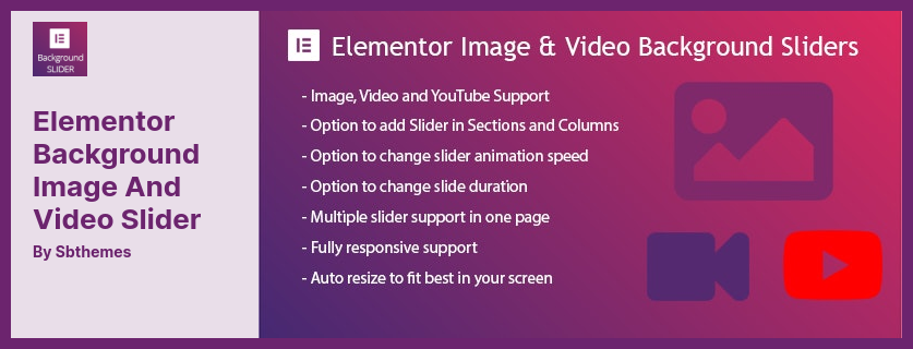 Elementor Background Image and Video Slider Plugin - Sliders With Beautiful Background Images & Videos Plugin