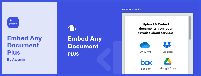 Embed Any Document Plus Plugin - Lets You Display Your Documents