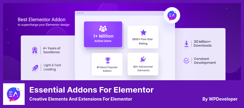 Essential Addons for Elementor Plugin - Creative Elements and Extensions for Elementor