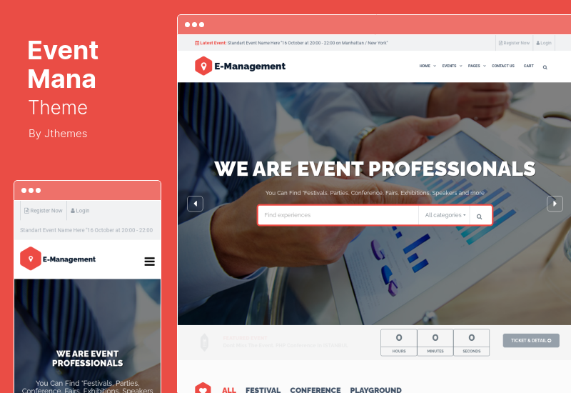 Event Mana Theme - Event Management WordPress Theme