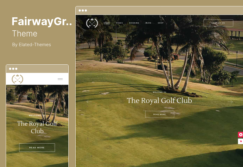 FairwayGreen Theme - Golf Club and Course WordPress Theme