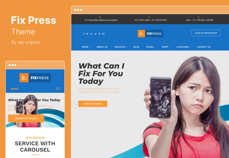 FixPress Theme - Mobile Phone and Computer Repair WordPress Theme