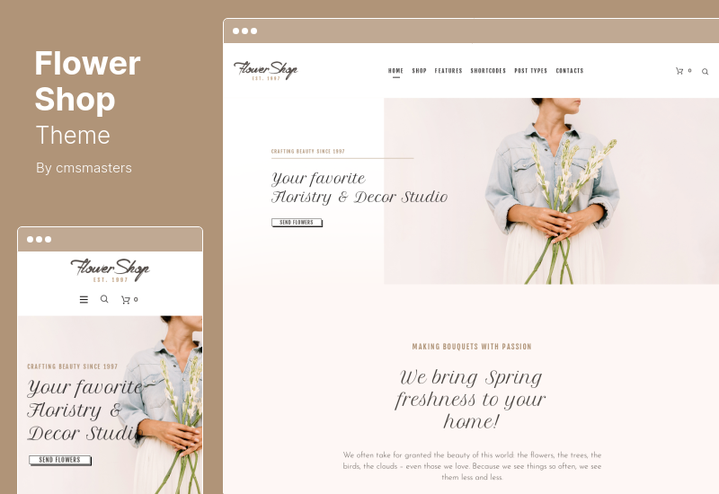 Flower Shop Theme - Decoration Store and Floristic WordPress Theme