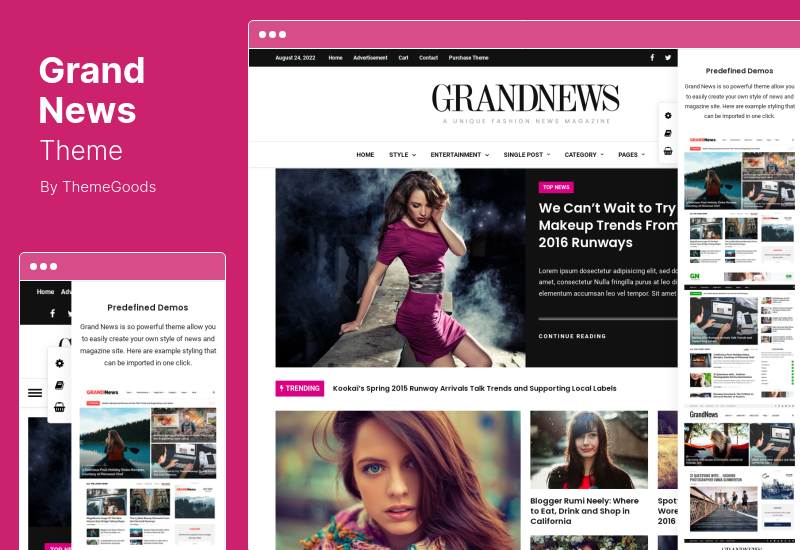 Grand News Theme - Magazine Newspaper WordPress Theme