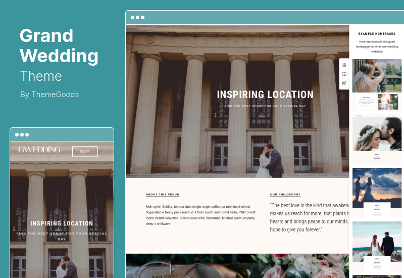 Grand Wedding Theme - Grand Wedding WordPress Theme