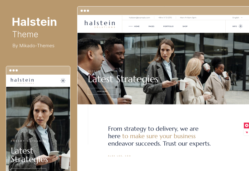 Halstein Theme - Business Consulting WordPress Theme