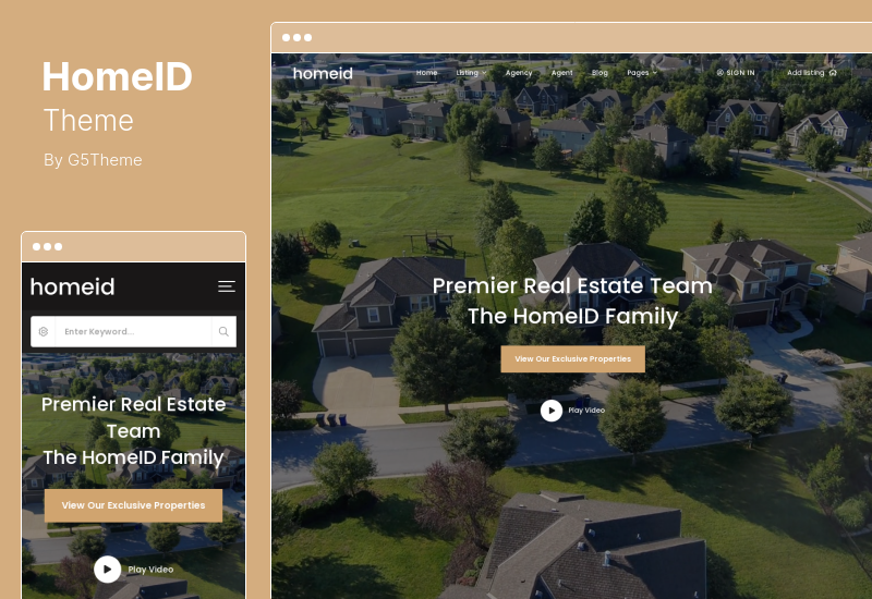 HomeID Theme - Real Estate WordPress Theme