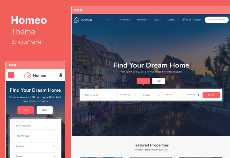 Homeo Theme - Real Estate WordPress Theme