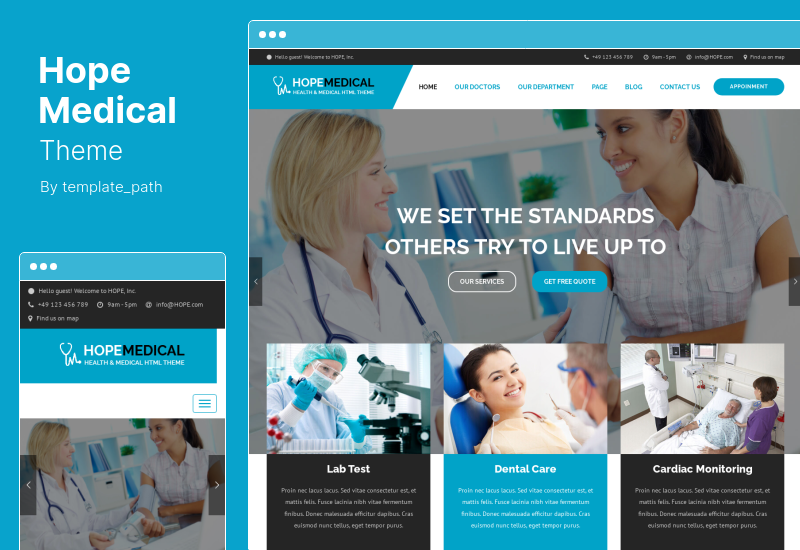 Hope Medical Theme - Health Care WordPress Theme