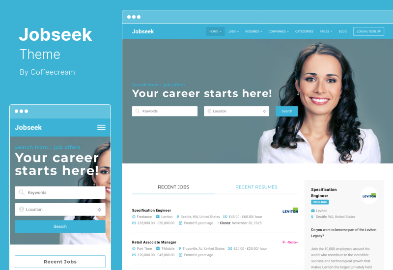 Jobseek Theme - Job Board WordPress Theme