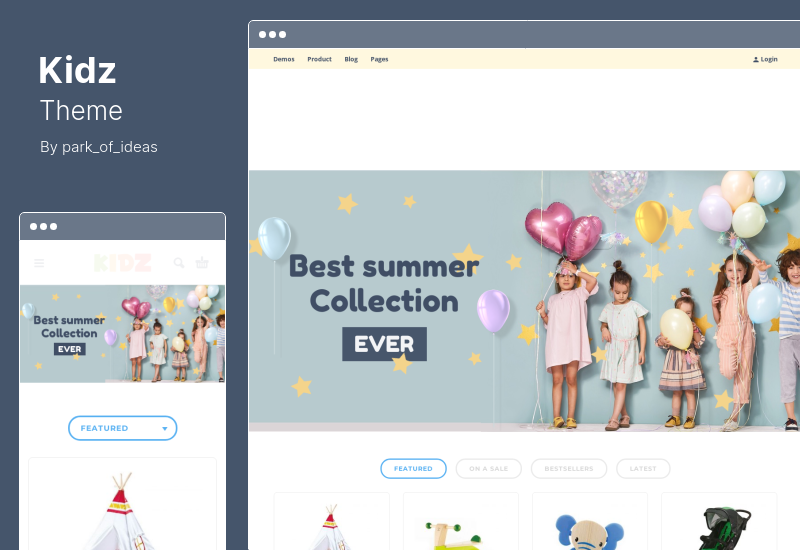 Kidz Theme - Kids Store and Baby Shop WordPress Theme