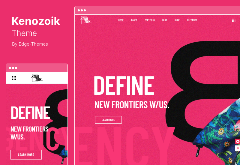 Kenozoik Theme - Vibrant Portfolio WordPress Theme