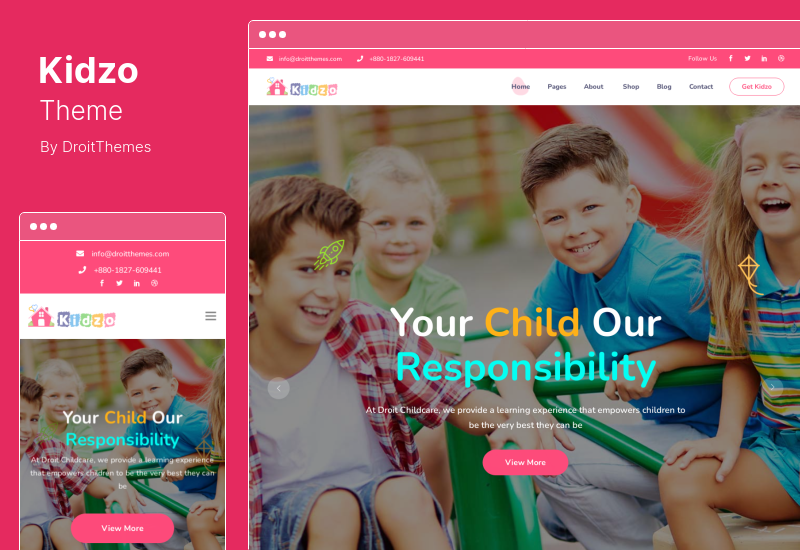 Kidzo Theme - Kids & Children WordPress theme