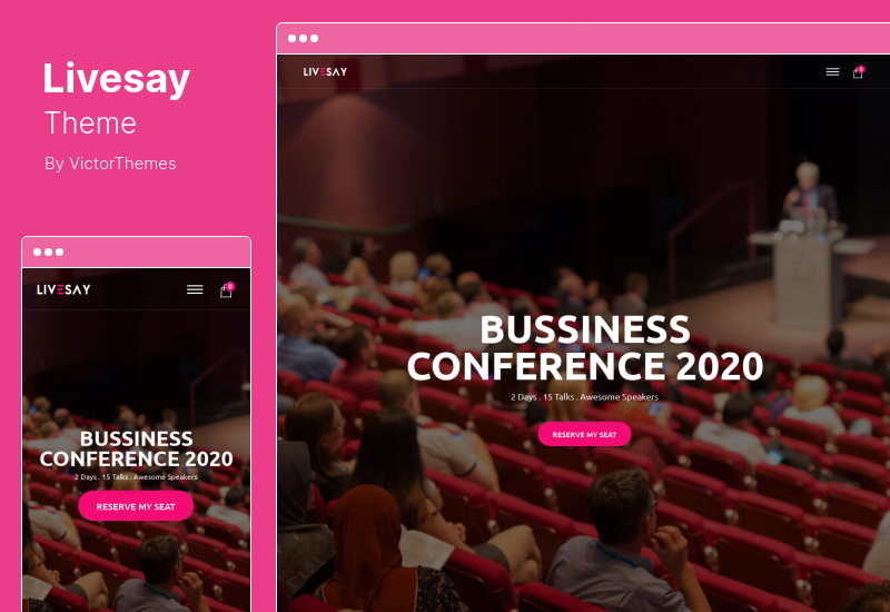 Livesay Theme - Event & Conference WordPress Theme