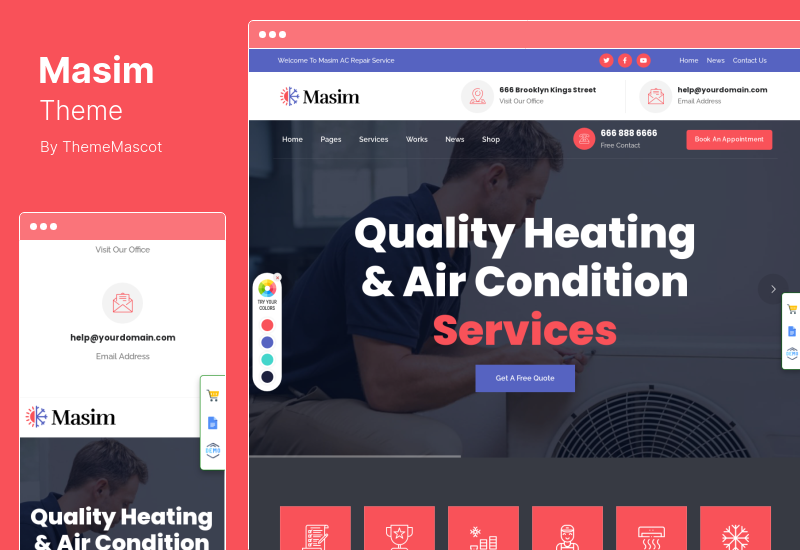 Masim Theme - Air Conditioning & Repair WordPress Theme