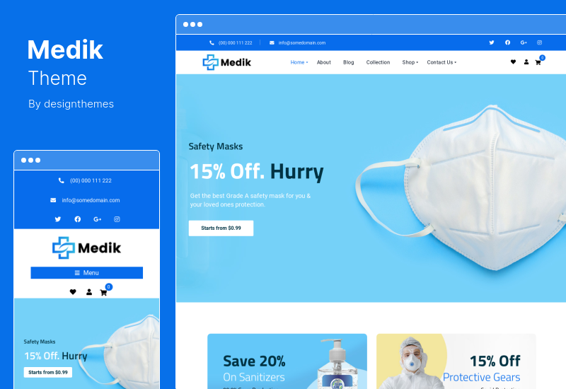 Medik Theme - Medical Store WooCommerce Theme