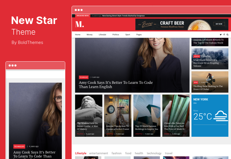 NewStar Theme - Magazine & News WordPress Theme