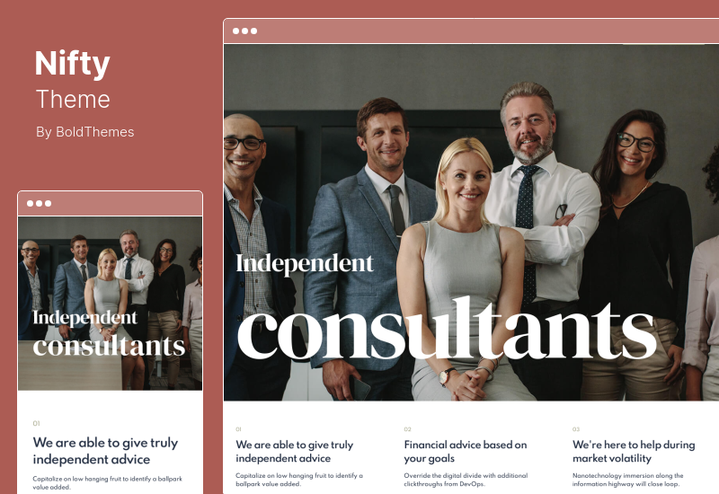 Nifty Theme - Business Consulting WordPress Theme