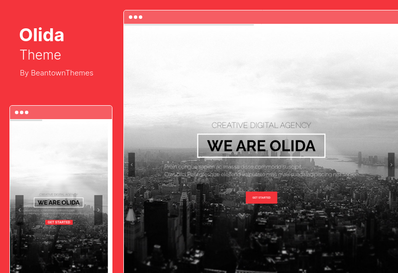 Olida Theme - Creative Parallax One Page WordPress Theme