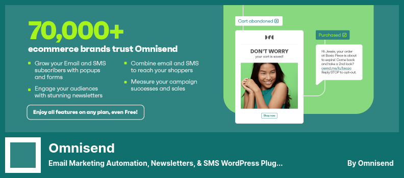 Omnisend Plugin - Email Marketing Automation, Newsletters, & SMS WordPress Plugin