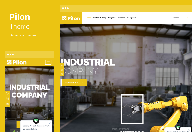 Pilon Theme - Industrial & Factory WordPress Theme