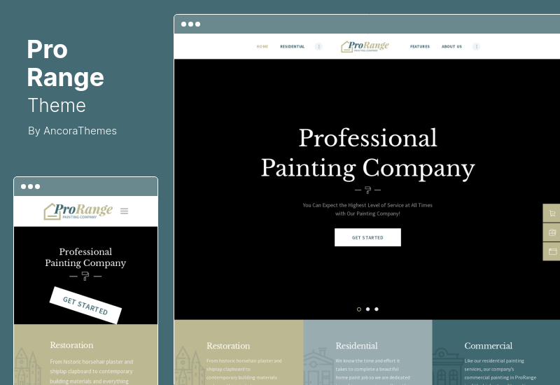 ProRange Theme - Painting & Renovation Construction Company WordPress Theme