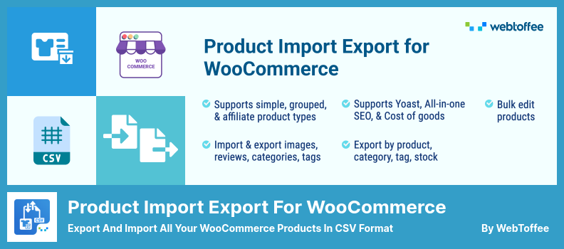 Product Import Export  Plugin - Export and Import All Your WooCommerce Products in CSV Format