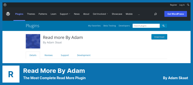 Read More By Adam Plugin - The Most Complete Read More Plugin