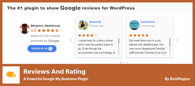Reviews and Rating Plugin - A Powerful Google My Business Plugin
