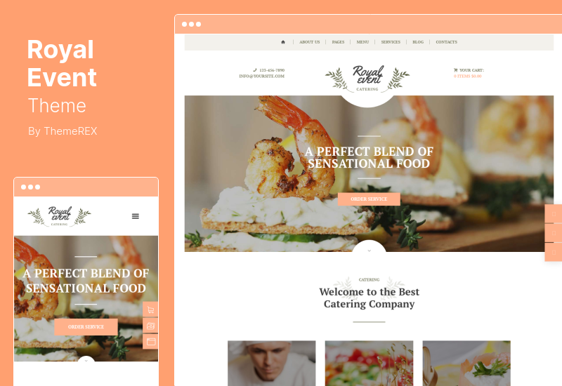 Royal Event Theme - A Wedding Planner & Catering Company WordPress Theme