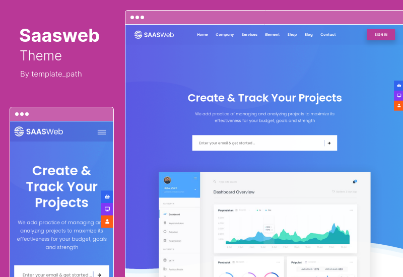 Saasweb Theme - WordPress Theme for App Saas Products
