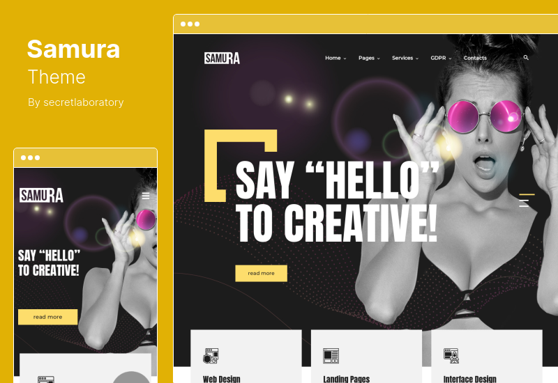 Samura Theme - Web Design Agency WordPress Theme
