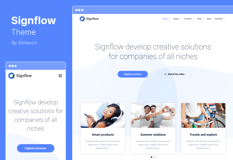 Signflow Theme - Tech and Startup WordPress Theme