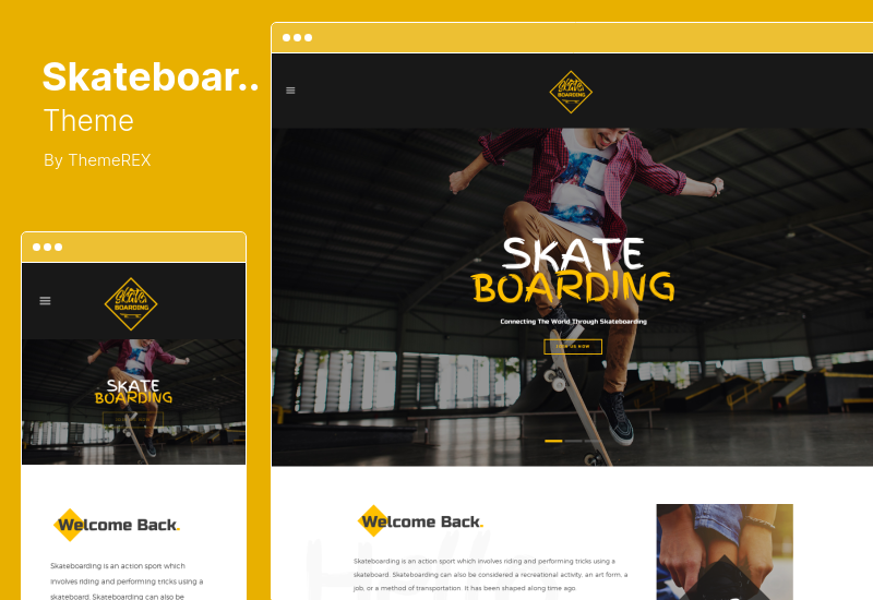 Skateboarding Theme - Skateboarding Community & Store WordPress Theme