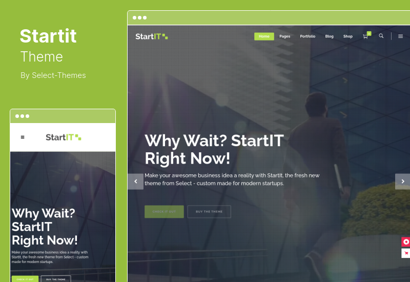 Startit Theme - Fresh Startup Business WordPress Theme