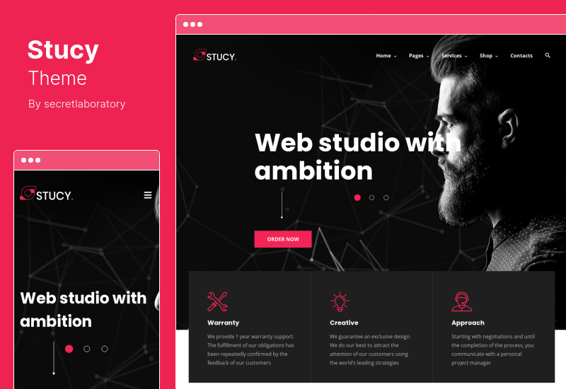 Stucy Theme - Web Design Agency WordPress Theme