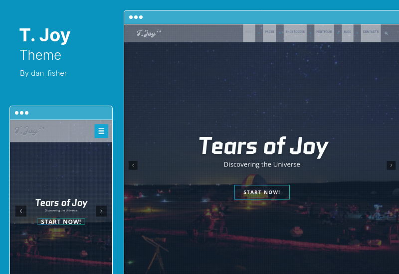 T.Joy Theme - Astronomy WordPress Theme