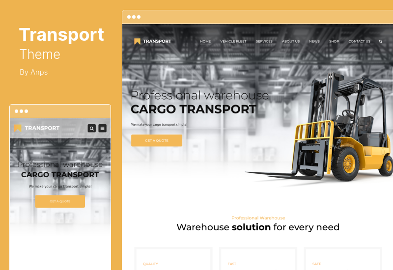 Transport Theme - Transportation & Logistic WordPress Theme