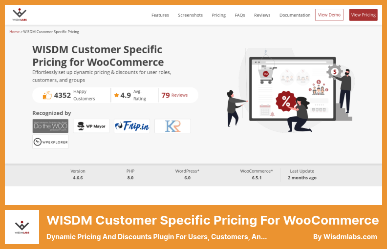 WISDM Customer Specific Pricing Plugin - Dynamic Pricing and Discounts Plugin for Users, Customers, and Groups