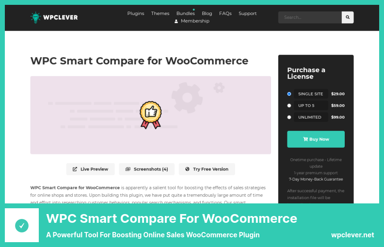 WPC Smart Compare Plugin - A Powerful Tool for Boosting Online Sales WooCommerce Plugin