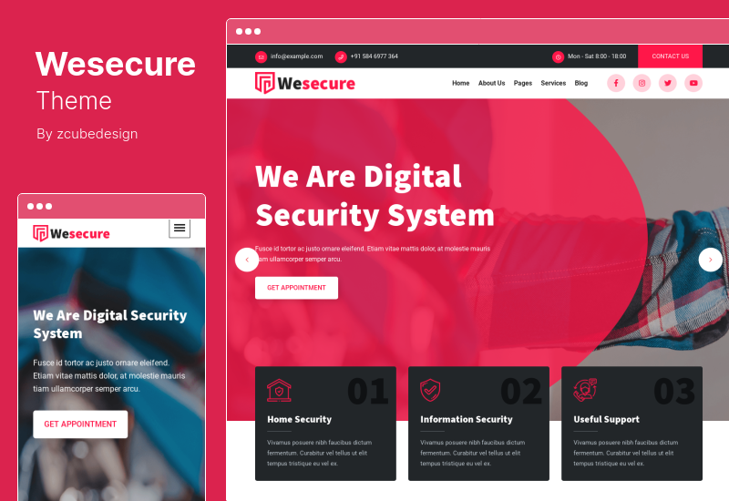 Wesecure Theme - Home Security WordPress Theme