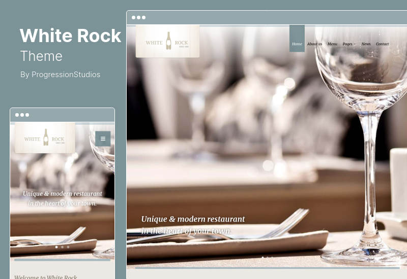 White Rock Theme - Restaurant Winery WordPress Theme