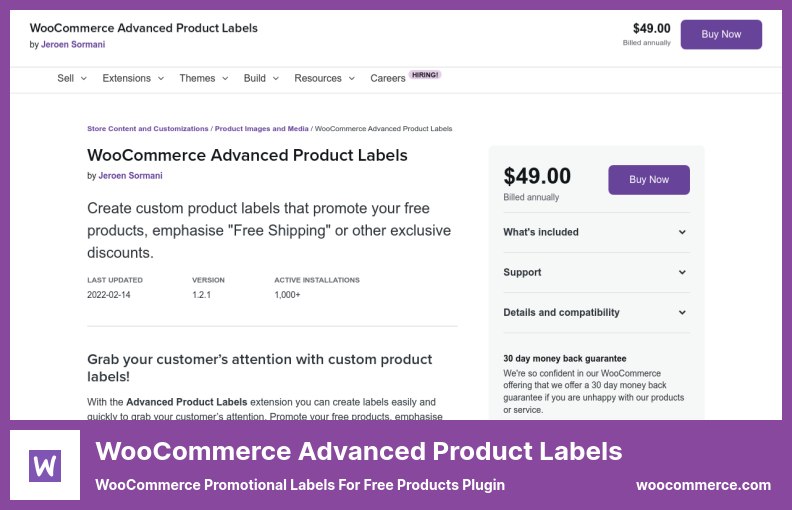 WooCommerce Advanced Product Labels Plugin - WooCommerce Promotional Labels for Free Products Plugin