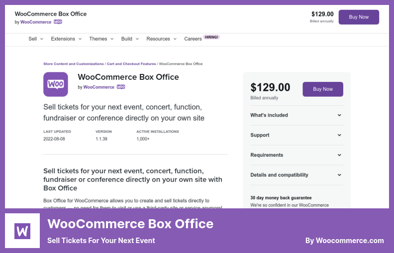 WooCommerce Box Office Plugin - Sell Tickets for Your Next Event
